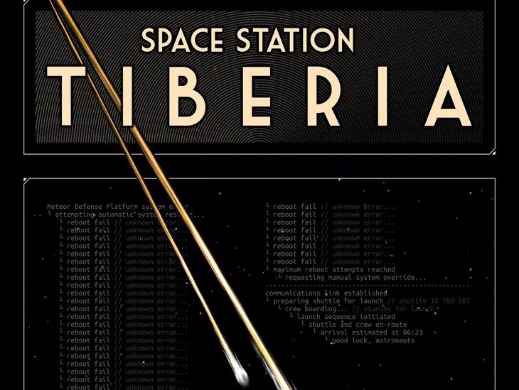 Space Station Tiberia virtual reality escape game artwork.